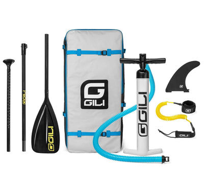CLOSEOUT GILI 11' ADVENTURE Inflatable Stand Up Paddle Board Package