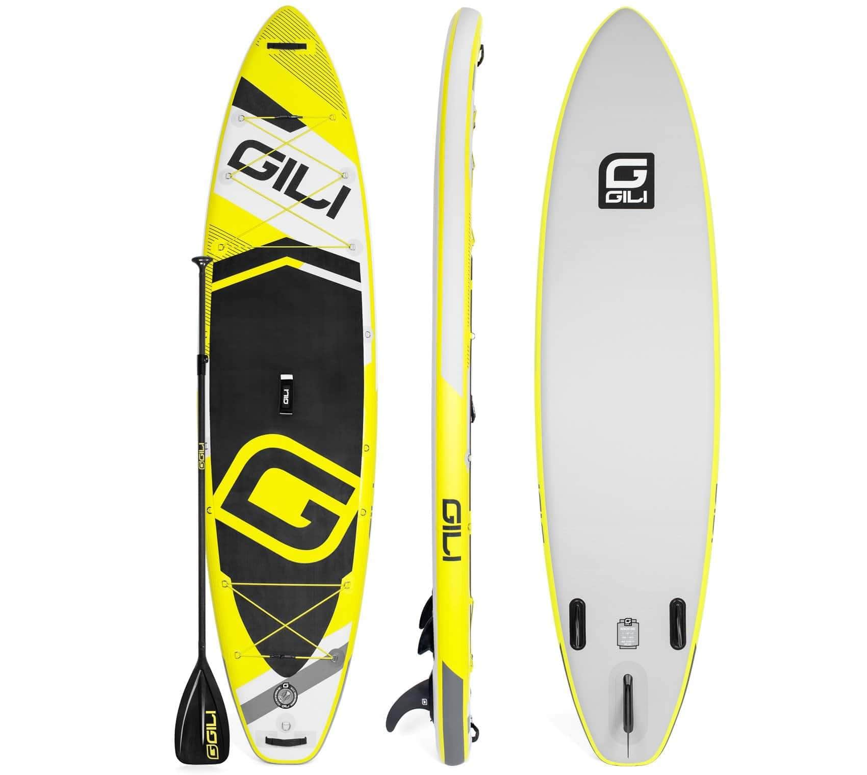 CLOSEOUT GILI 11' ADVENTURE Inflatable Stand Up Paddle Board Package