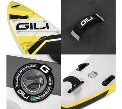 CLOSEOUT GILI 11' ADVENTURE Inflatable Stand Up Paddle Board Package